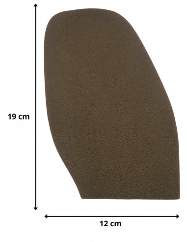PATIN - DEMI-SEMELLE CAOUTCHOUC TOPGUM CREPE 1.8MM TAILLE H3 - TOPY