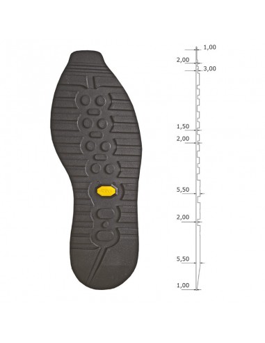 SEMELLE MONOBLOC CAOUTCHOUC 2002 CAMBRIDGE - VIBRAM