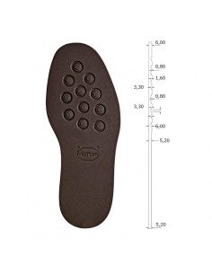 SEMELLE PLATE CAOUTCHOUC 2055 ETON 43/44 TAILLE 10 - VIBRAM