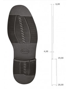 SEMELLE MONOBLOC CAOUTCHOUC 2094 LIENZ NOIR - VIBRAM