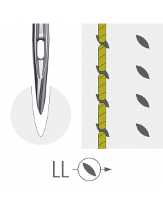 AIGUILLE 332 LL GROZ-BECKERT 29K CUIR TRANCHANTE BISEAUTEE PAR 10 2