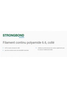 FIL STRONGBOND 60 - bobine 5.000m. - noir-blanc