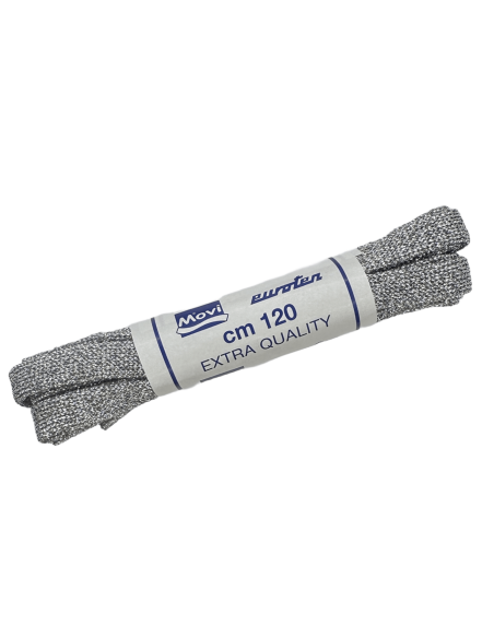 LACETS PLATS 120CM - METALLISES