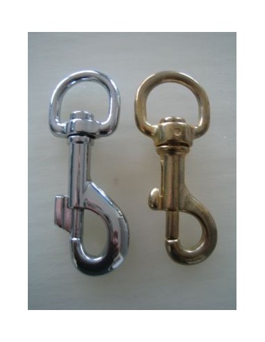 MOUSQUETON TOURNANT A POMPE - TIRETTE - BELIERE DEMI-RONDE TU028