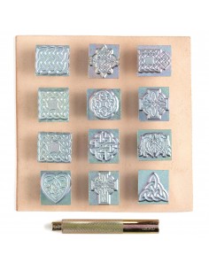 ART.8161 - COFFRET 12 MOTIFS A FRAPPER CELTES - TANDY LEATHER 2