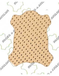 VEAU DOUBLURE TANNAGE MINERAL PERFORE BEIGE