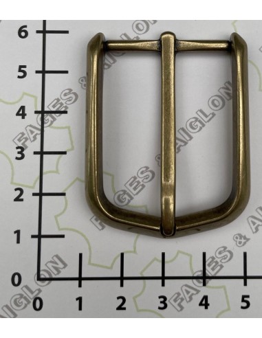 BOUCLE CEINTURE ZAMAK ACIER MG 12227 LARGEUR 30MM