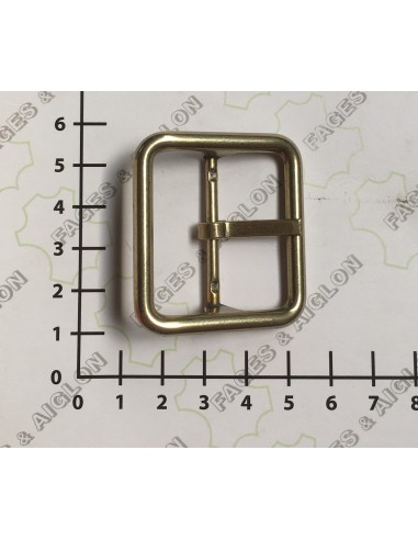 BOUCLE CEINTURE ZAMAK ACIER MG 12074 LARGEUR 35MM