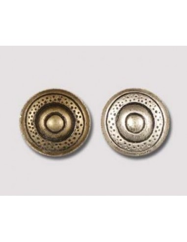 GARNITURE - CONCHO ROND A RIVETER MEDIEVAL REF. MG 3705