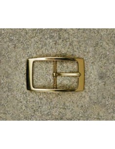 BOUCLE CEINTURE LAITON MIL 776 LARGEUR 35MM DORE