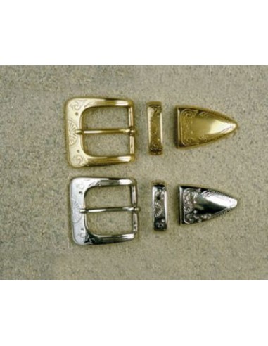 BOUCLE CEINTURE LAITON OS 1210 3 PARTIES LARGEUR 30MM