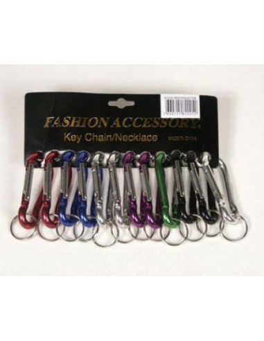 MOUSQUETON MULTICOLORE GM (présentoir de 12)