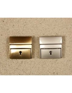 FERMOIR SERRURE STYLE CARTABLE CARRE POUR SAC MAROQUINERIE 7300 2