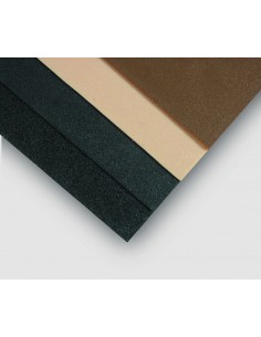 PLAQUE CAOUTCHOUC ASPECT GRAINE HITOP 6MM BRONZE - TOPY