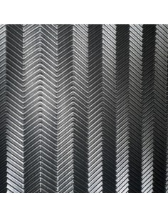 PLAQUE CAOUTCHOUC FISHBONE 5MM NOIR - SVIG