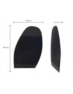 PATIN - DEMI-SEMELLE CAOUTCHOUC ANIC/SEMLUX 2MM - TOPY