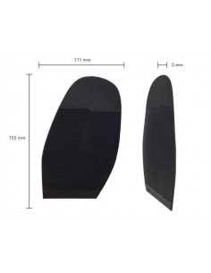 PATIN - DEMI-SEMELLE CAOUTCHOUC ANIC/SEMLUX 2MM - TOPY 2