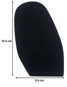 PATIN - DEMI-SEMELLE CAOUTCHOUC TOPGUM CREPE 1.8MM TAILLE F2 - TOPY 2