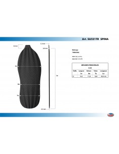 SEMELLE MONOBLOC PLATE CAOUTCHOUC 521 SPINA NOIR - SVIG 2