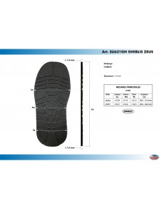SEMELLE MONOBLOC CAOUTCHOUC CELLULAIRE 621 ZEUS NOIR 36 AU 42 - SVIG 2