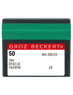 AIGUILLE 794 LR GROZ-BECKERT CUIR TRANCHANTE BISEAUTEE PAR 10 2