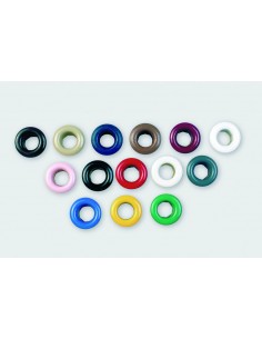 OEILLET P6 CI LAITON POUR CHAUSSURE FINITION VERNIS COULEUR PAR 100