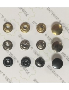 BOUTON-PRESSION KAPPA LONG Ø CALOTTE 15MM LAITON PAR 100