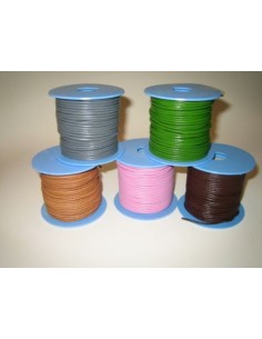 LACET CUIR ROND 2MM BOBINE 25M