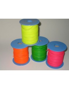 LACET CUIR ROND FLUO 2.5MM BOBINE 25M