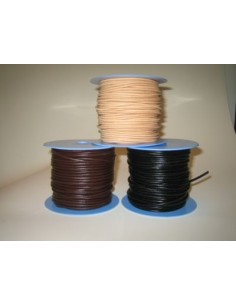 LACET CUIR ROND 3MM BOBINE 50M