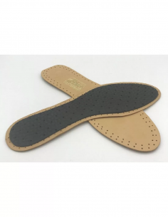 SEMELLE ECO CUIR/CHARBON 35-46 - REF. S22