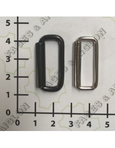 PASSANT A ROULEAU 25MM - nickelé ou bronzé