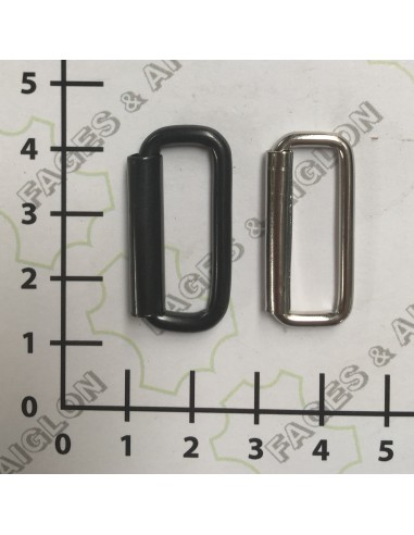 PASSANT A ROULEAU 25MM - nickelé ou bronzé