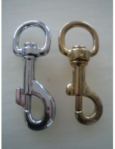 MOUSQUETON TOURNANT A POMPE - TIRETTE - BELIERE DEMI-RONDE TU028 2