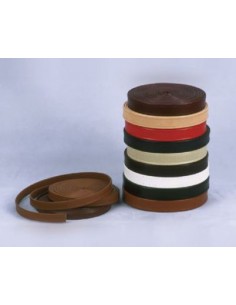 BRIDE PEAU 10MM - VERNIS NOIR +COL. SPECIAUX - PRIX AU METRE