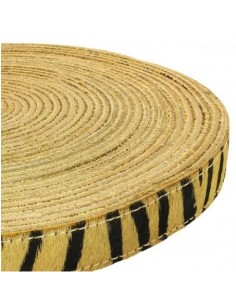 COURROIE CUIR 20MM / POIL DE VACHE FACON TIGRE