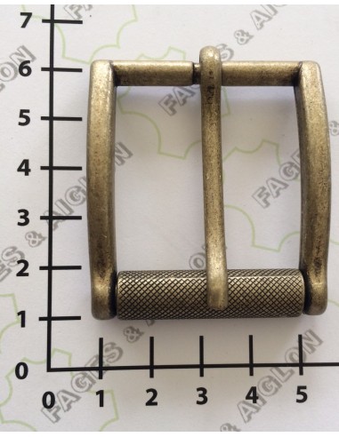 BOUCLE CEINTURE ZAMAK ACIER SI 16156 LARGEUR 35MM