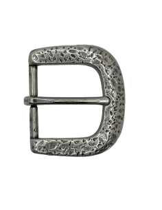 BOUCLE CEINTURE ZAMAK ACIER BYM 100501 LARGEUR 35MM VIEIL ARGENT