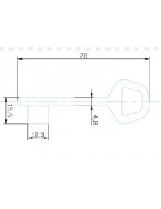CLE/EBAUCHE JP2 - BOITE DE 50