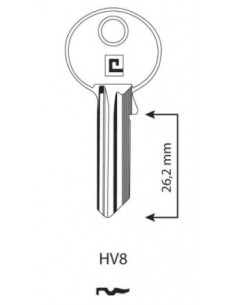 CLE/EBAUCHE HV8 - BOITE DE 100