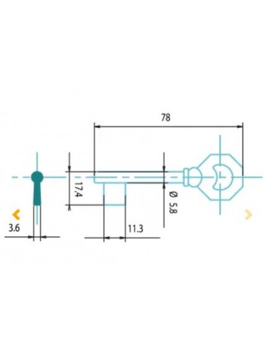 CLE/EBAUCHE MAF 1 - BOITE DE 50