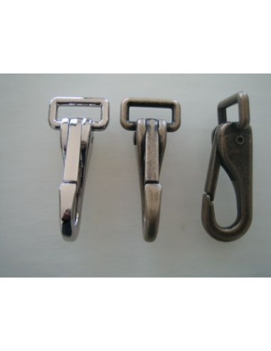 MOUSQUETON TOURNANT PLAT BELIERE RECTANGULAIRE MAROQUINERIE H779