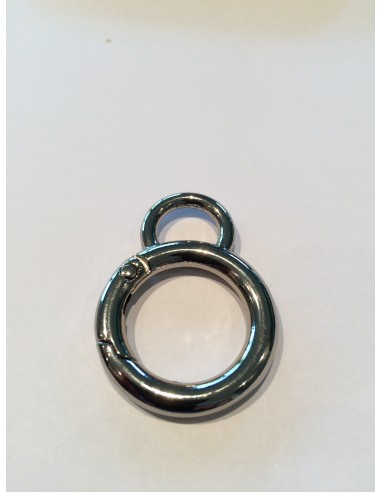 MOUSQUETON ANNEAU ROND A RESSORT AVEC ATTACHE POUR ANSE DE SAC H171