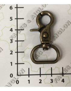 MOUSQUETON TOURNANT MEXICAIN BELIERE OVALE PLATE H434