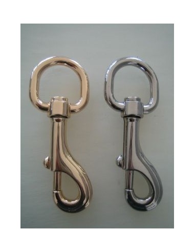 MOUSQUETON TOURNANT A POMPE - TIRETTE - SAC MAROQUINERIE H124