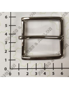 BOUCLE CEINTURE LAITON DL 0028 LARGEUR 40MM NICKEL