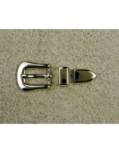 BOUCLE CEINTURE ZAMAK ACIER FB 1450 3 PARTIES 15MM NICKEL