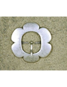 BOUCLE CEINTURE ZAMAK ACIER FB 1455 LARGEUR 40MM VIEIL ARGENT