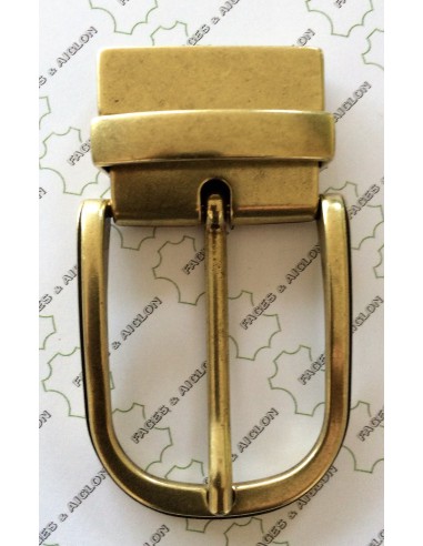 BOUCLE CEINTURE ZAMAK ACIER MG 12071 REVERSIBLE LARGEUR 35MM