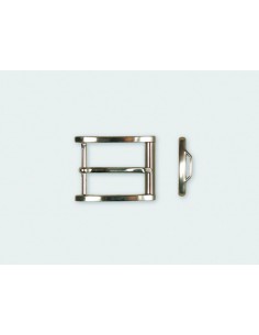BOUCLE CEINTURE ZAMAK ACIER MG 10657 LARGEUR 35MM NICKEL SATINE